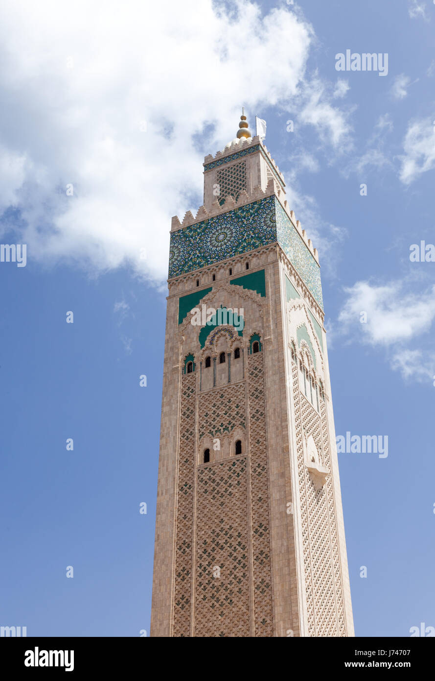 Hassan II Mosque in Casablanca Stock Photo