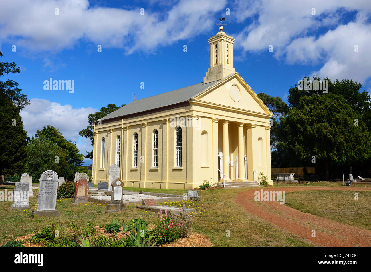 St Andrew's Uniting Church in historic town of Evandale, near