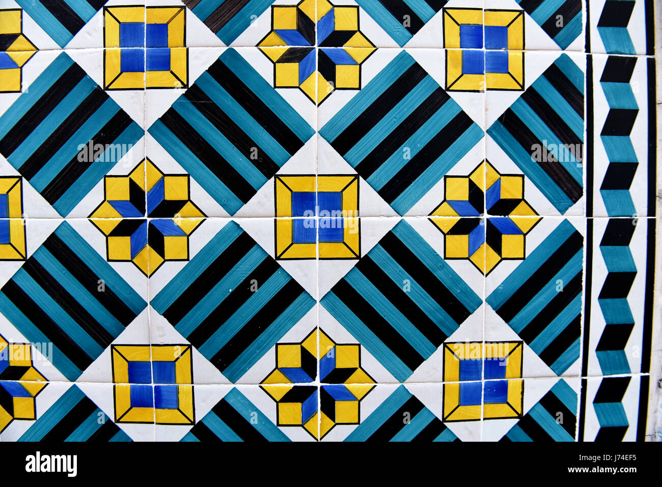 Azulejo, decorative tiles, Lisbon, Portugal Stock Photo