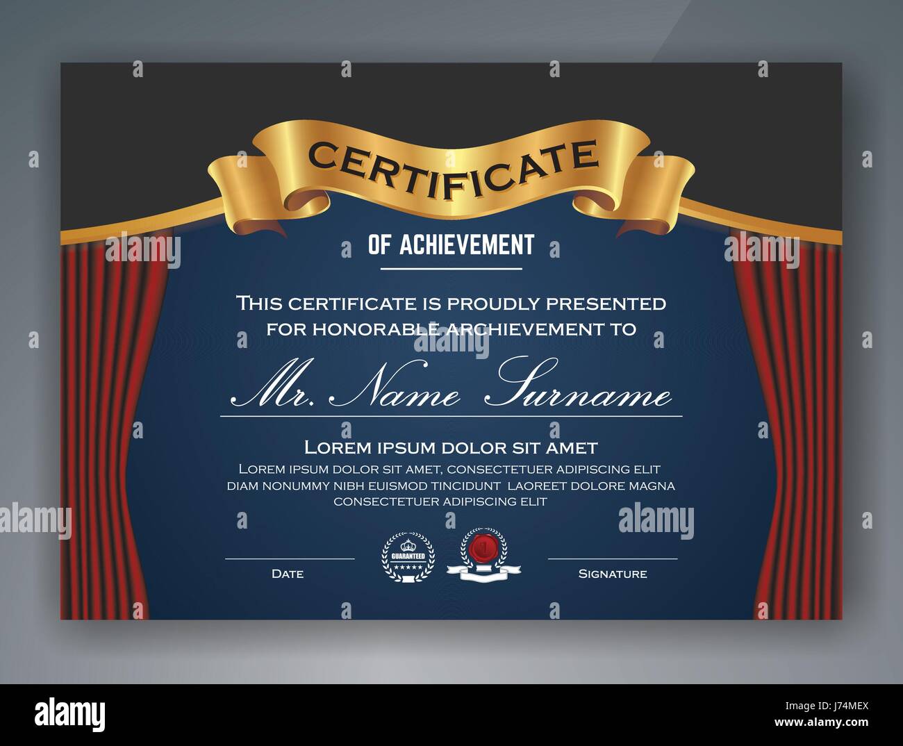 Multipurpose Professional Certificate Template Design for Print. Vector ...