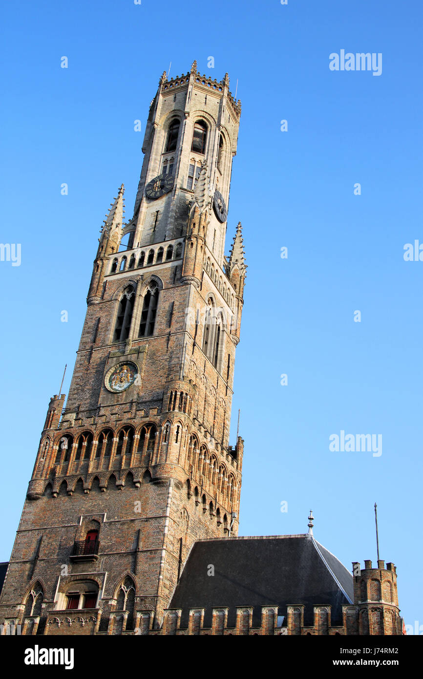 tower historical belgium world cultural heritage flanders bruges ...