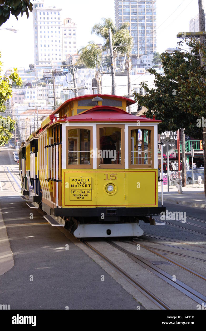 cable car in san francisco Stock Photo Alamy