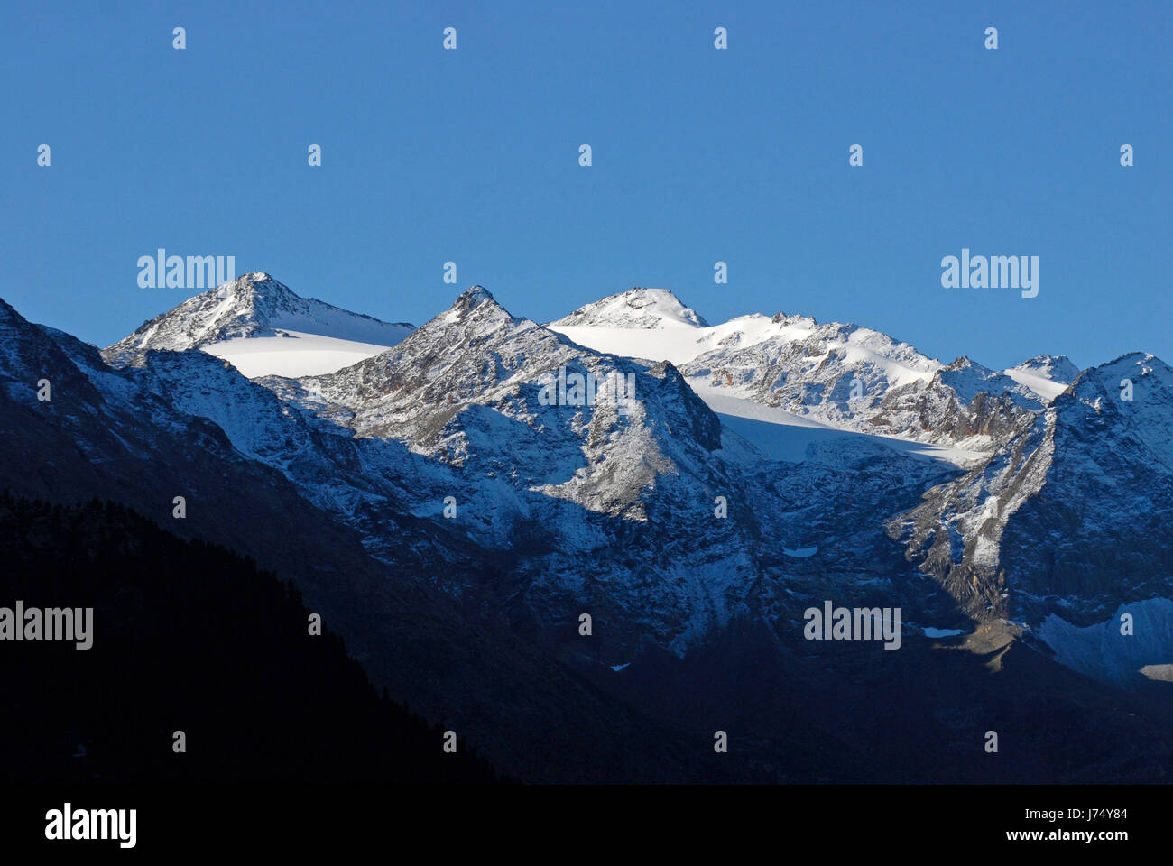 alps south tyrol mood glacier mountain scenery countryside nature shine shines Stock Photo