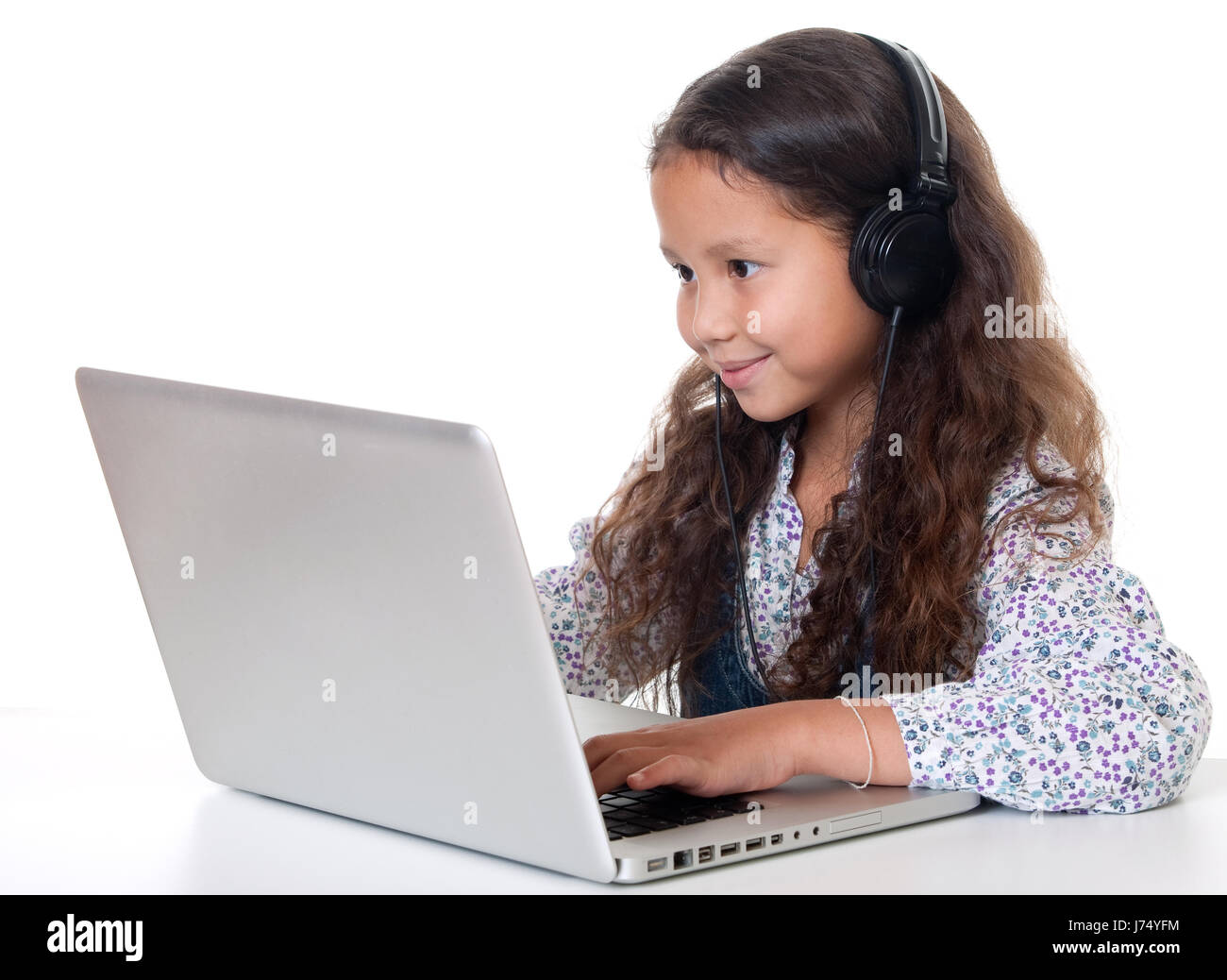 girl with laptop Stock Photo - Alamy