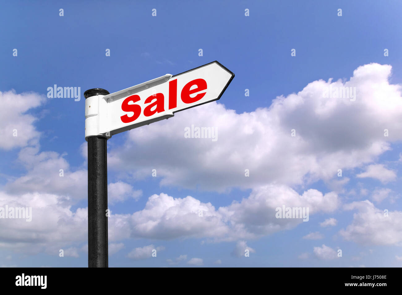 sale signpost sign blue object model design project concept plan draft ...