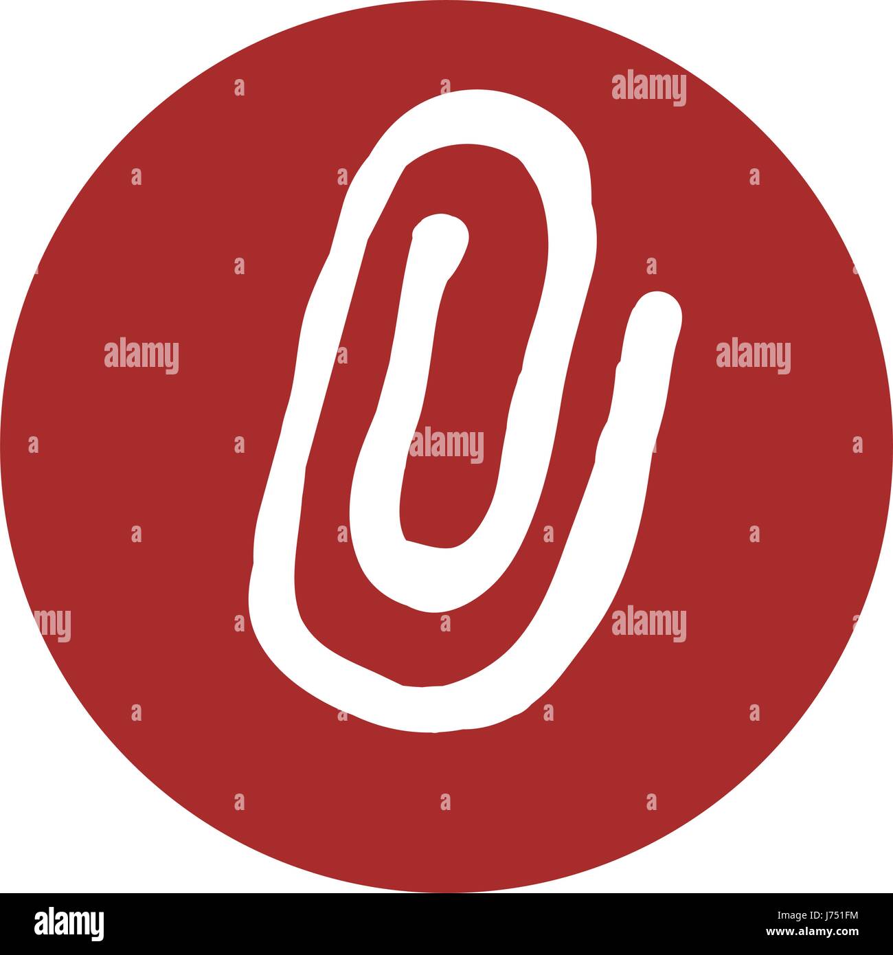 Paper clip symbol Stock Vector Image & Art Alamy