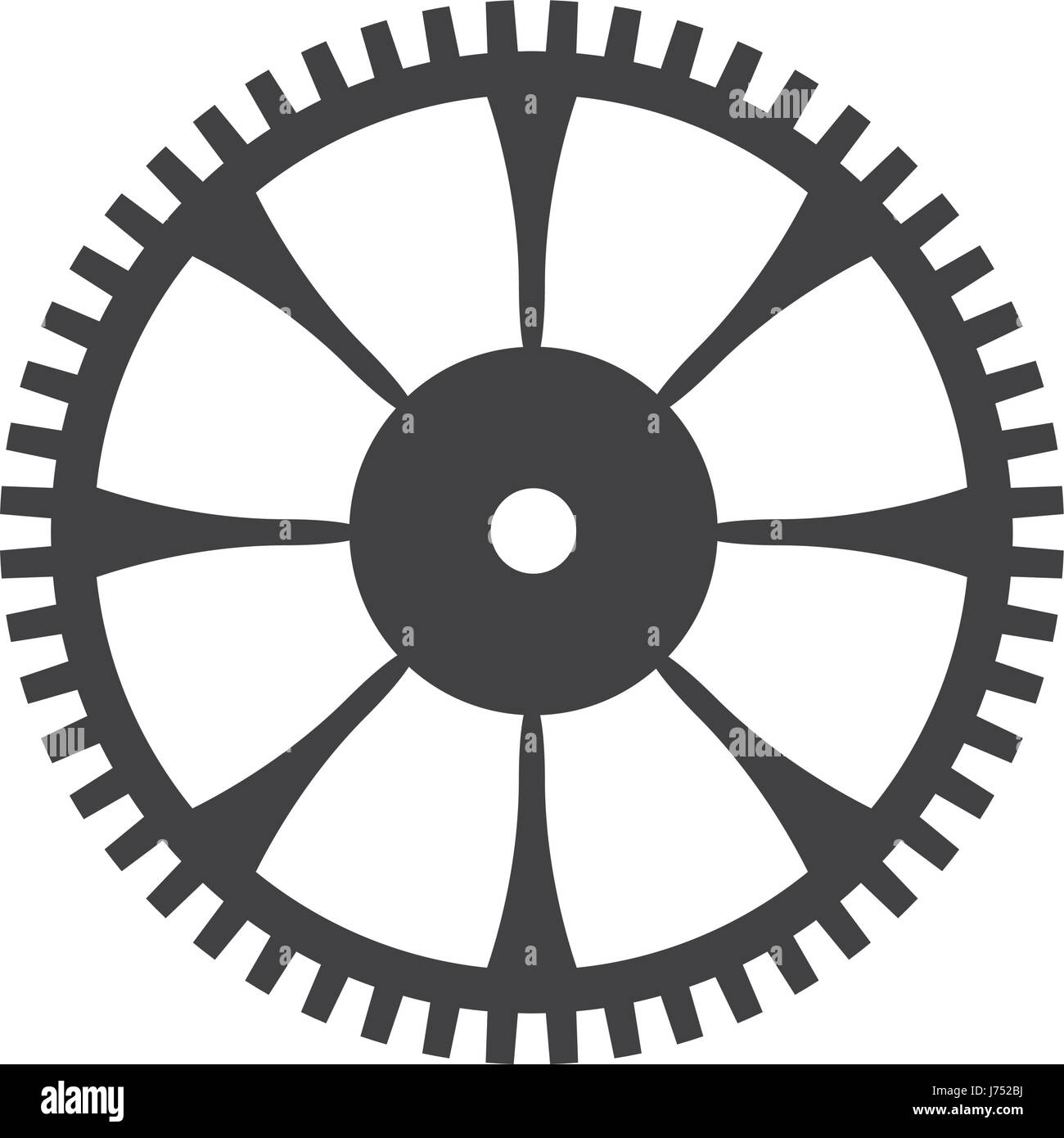 Gear machinery piece Stock Vector Image & Art - Alamy