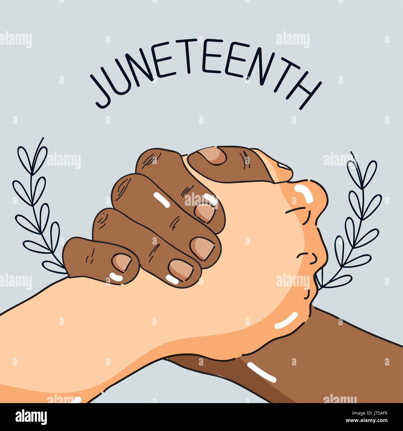 hands together to celebrate freedom day Stock Vector Image & Art Alamy