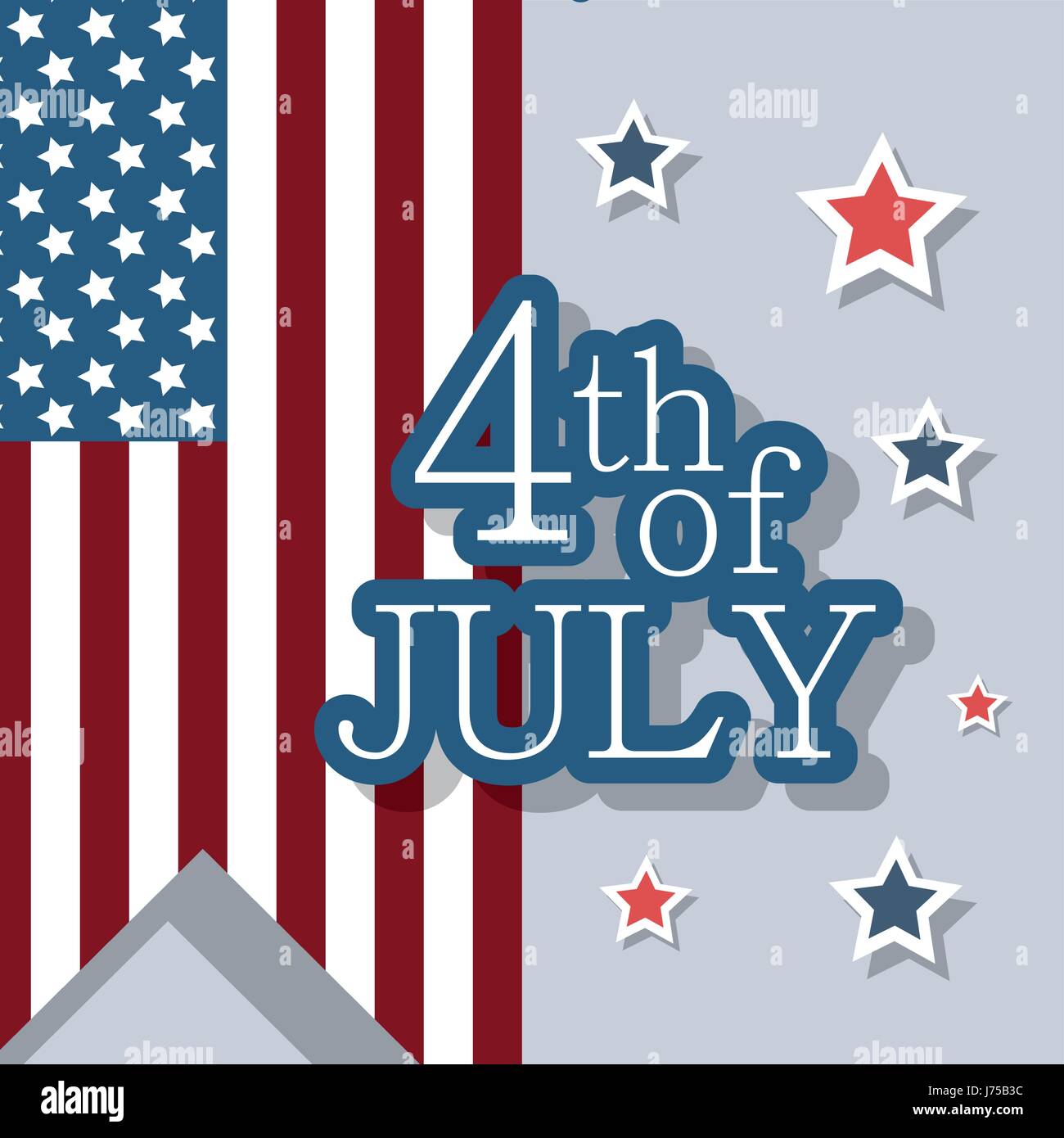 independence day with flag decoration design Stock Vector Image & Art ...