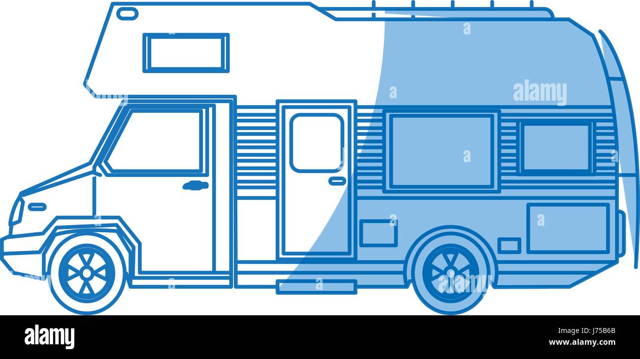 truck camper home travel transport image Stock Vector Image & Art - Alamy