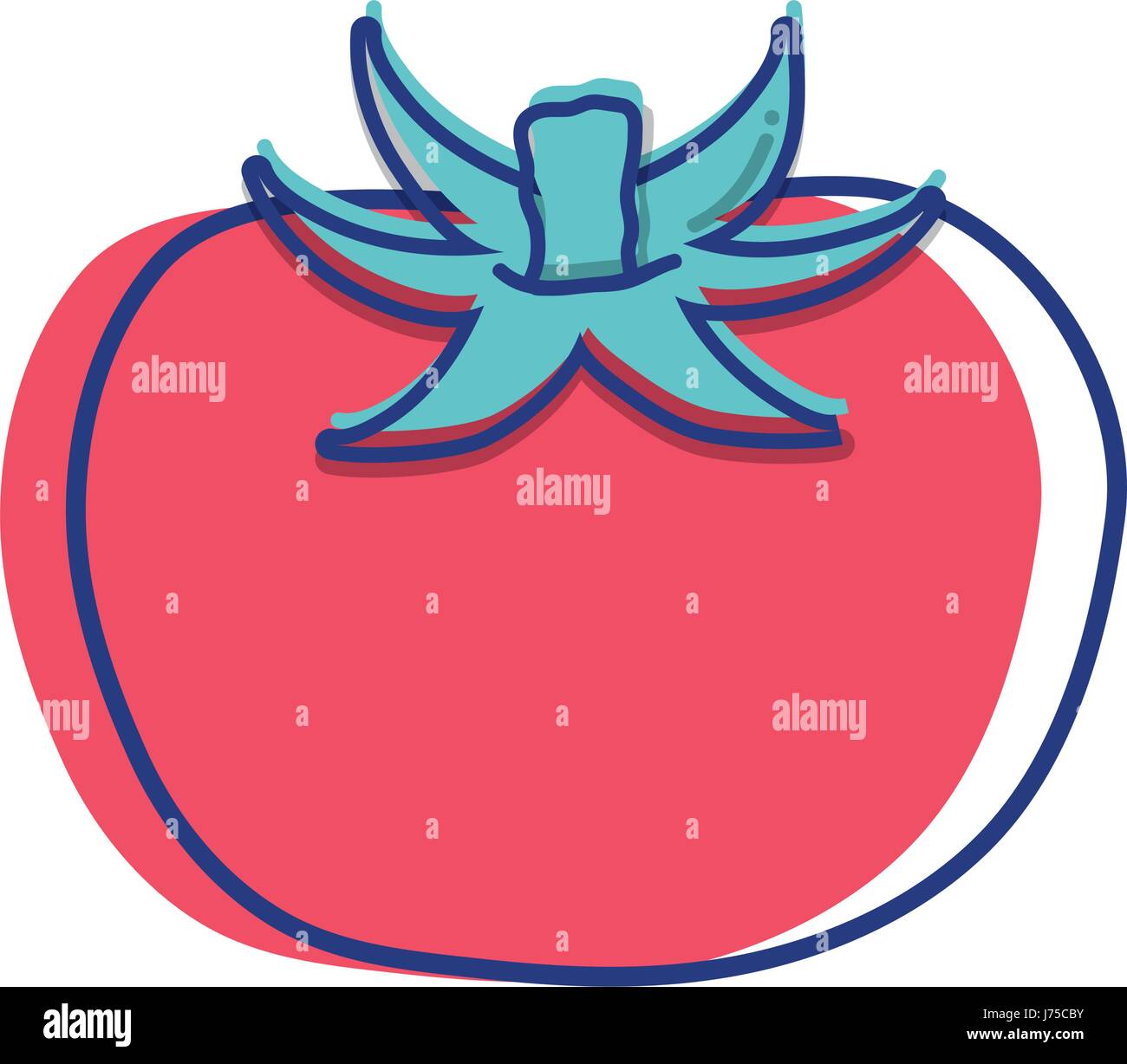 red healthy tomato vegetable icon Stock Vector Image & Art - Alamy