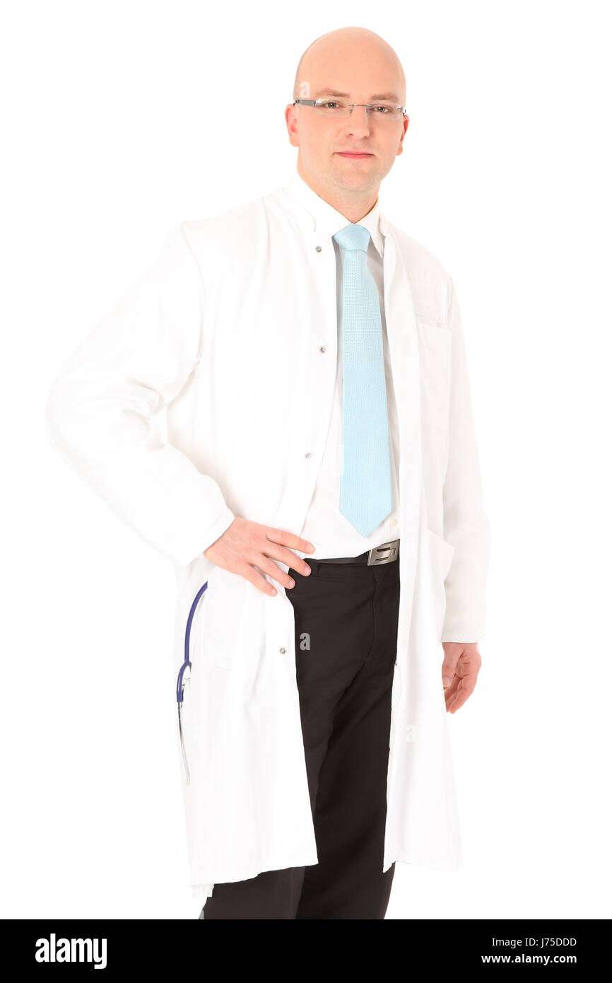 Doctor with smock and tie hi-res stock photography and images - Alamy