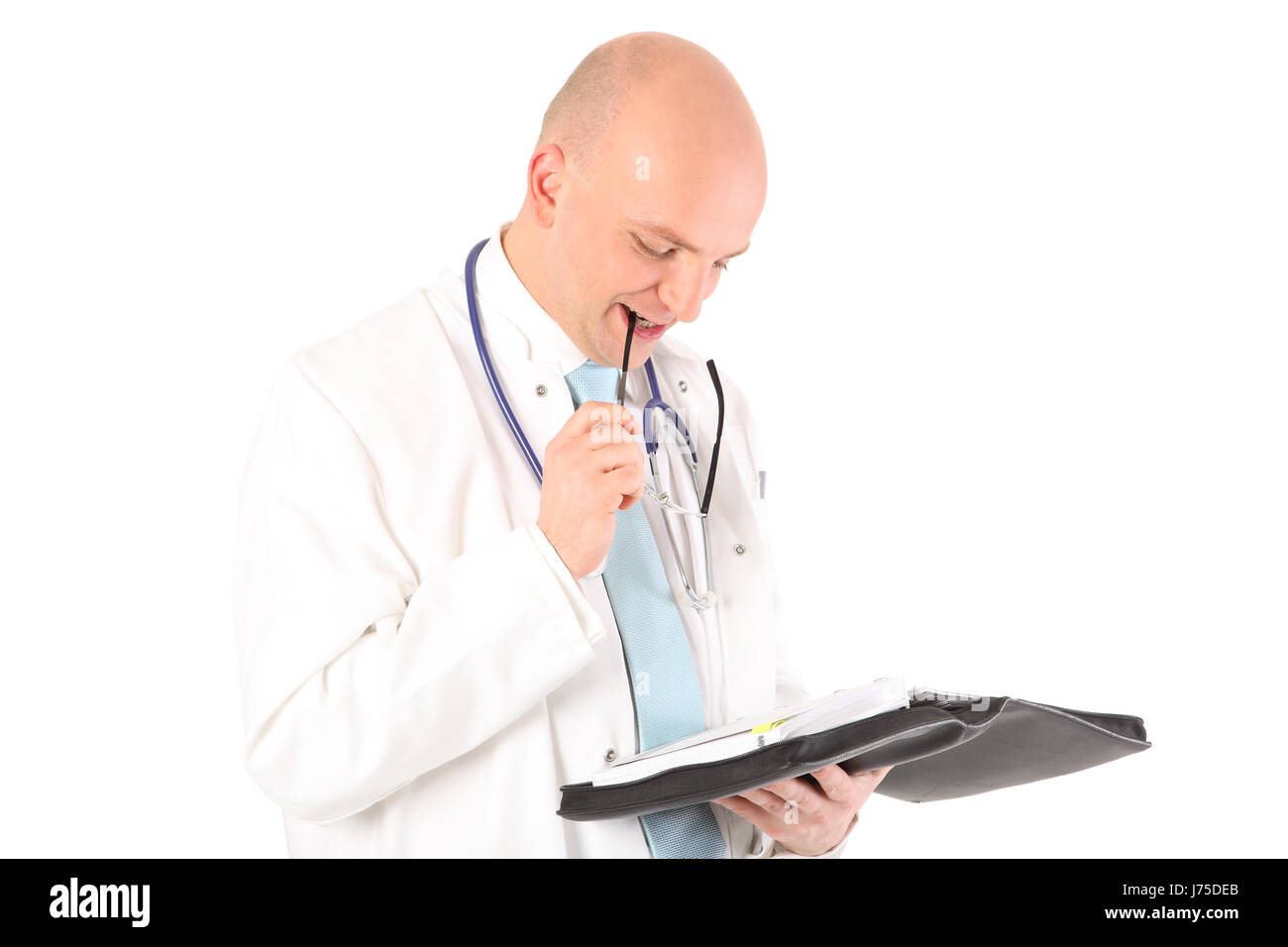 Doctor with smock and tie hi-res stock photography and images - Alamy