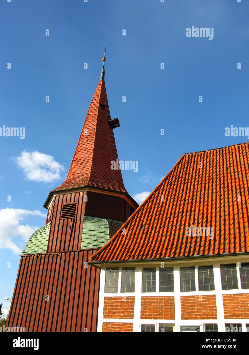 historical protection of historic buildings and monuments story church entrance Stock Photo