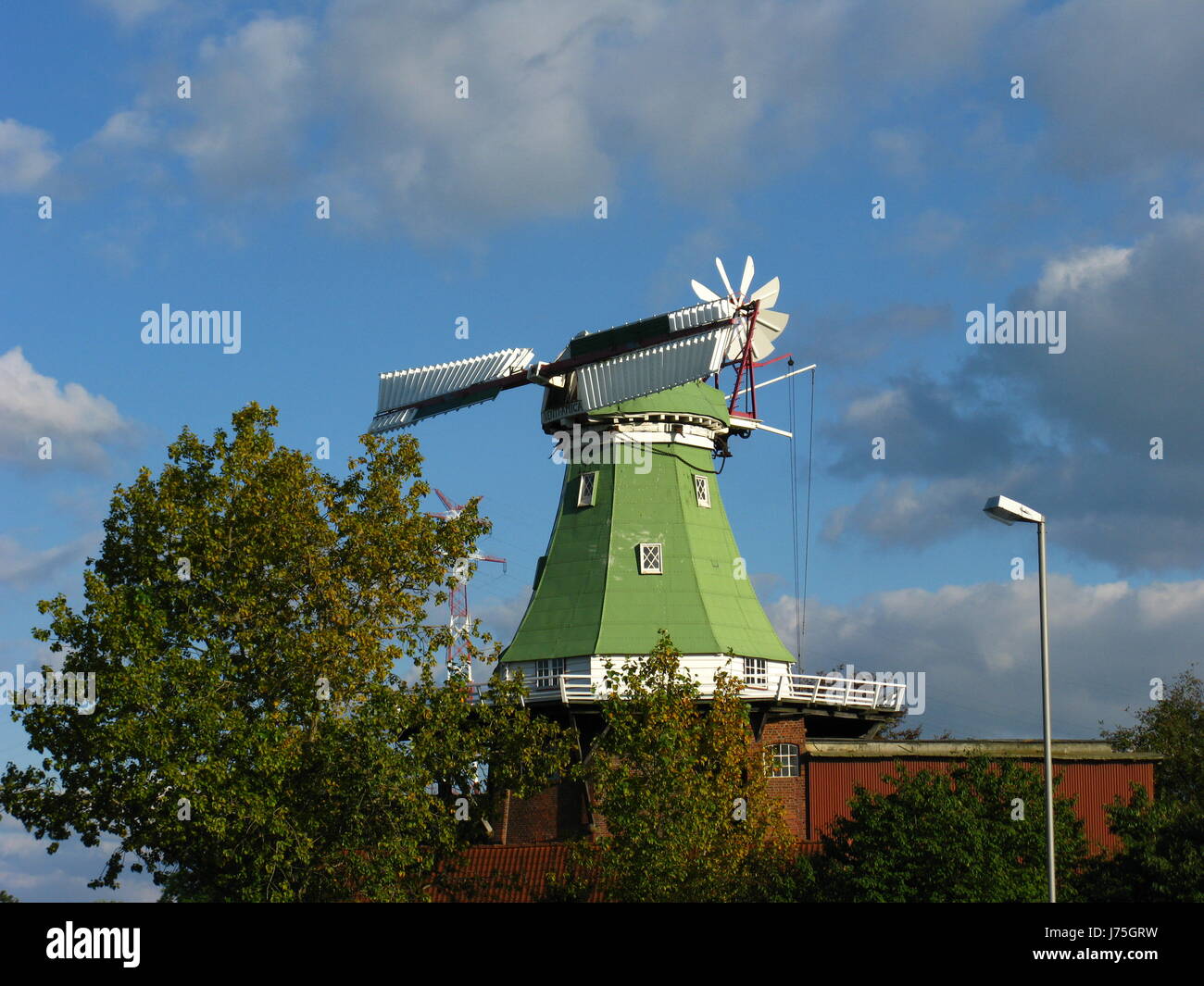 traditional windmill mill lower saxony german federal republic germany Stock Photo