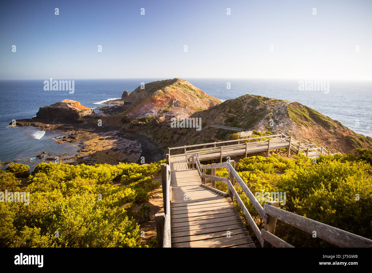 Cape Schanck Boardwalk Stock Photo