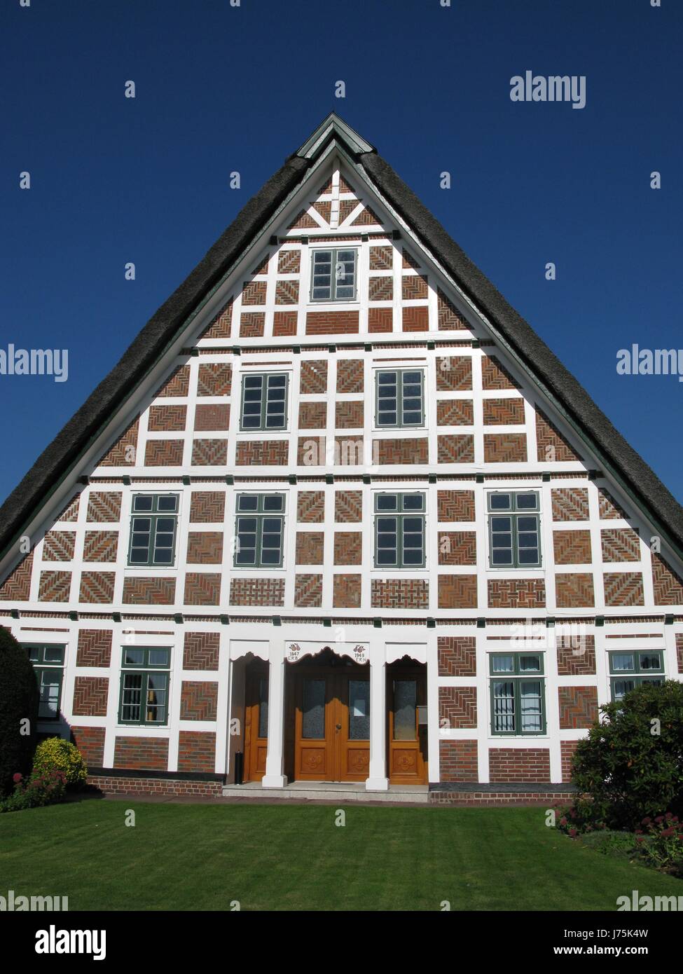 farmhouse in the old country Stock Photo