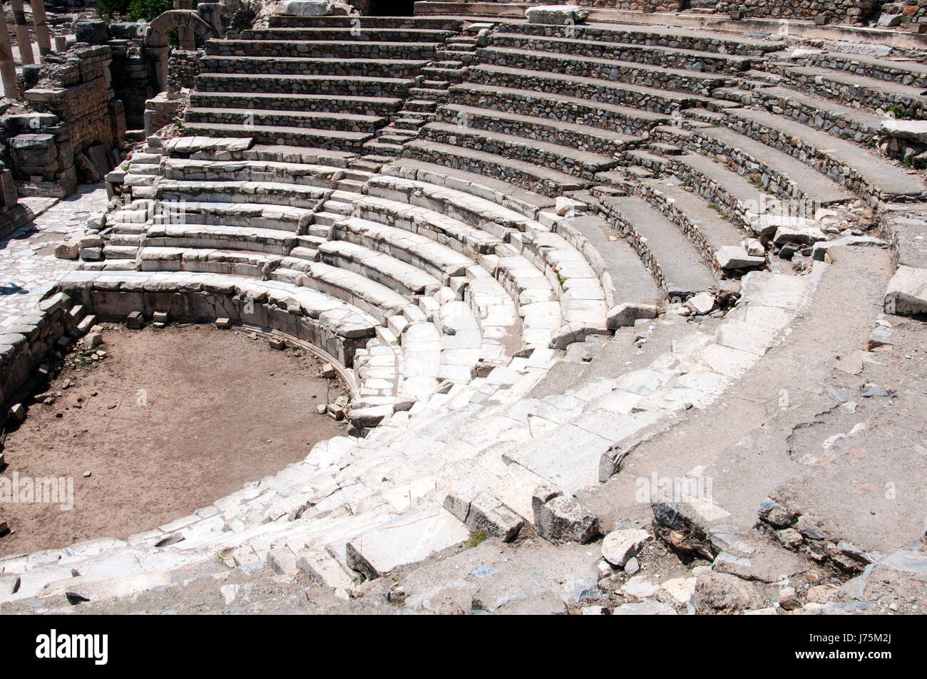 The Odeon amphitheater at Ephesus, Turke Stock Photo