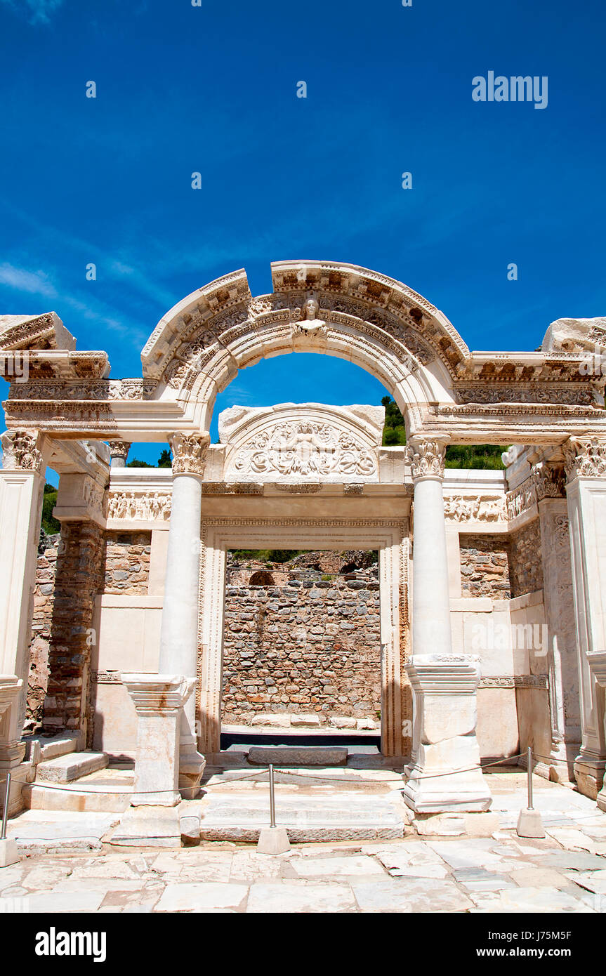 Temple of Hadrian, Ephesus, Turkey, Stock Photo