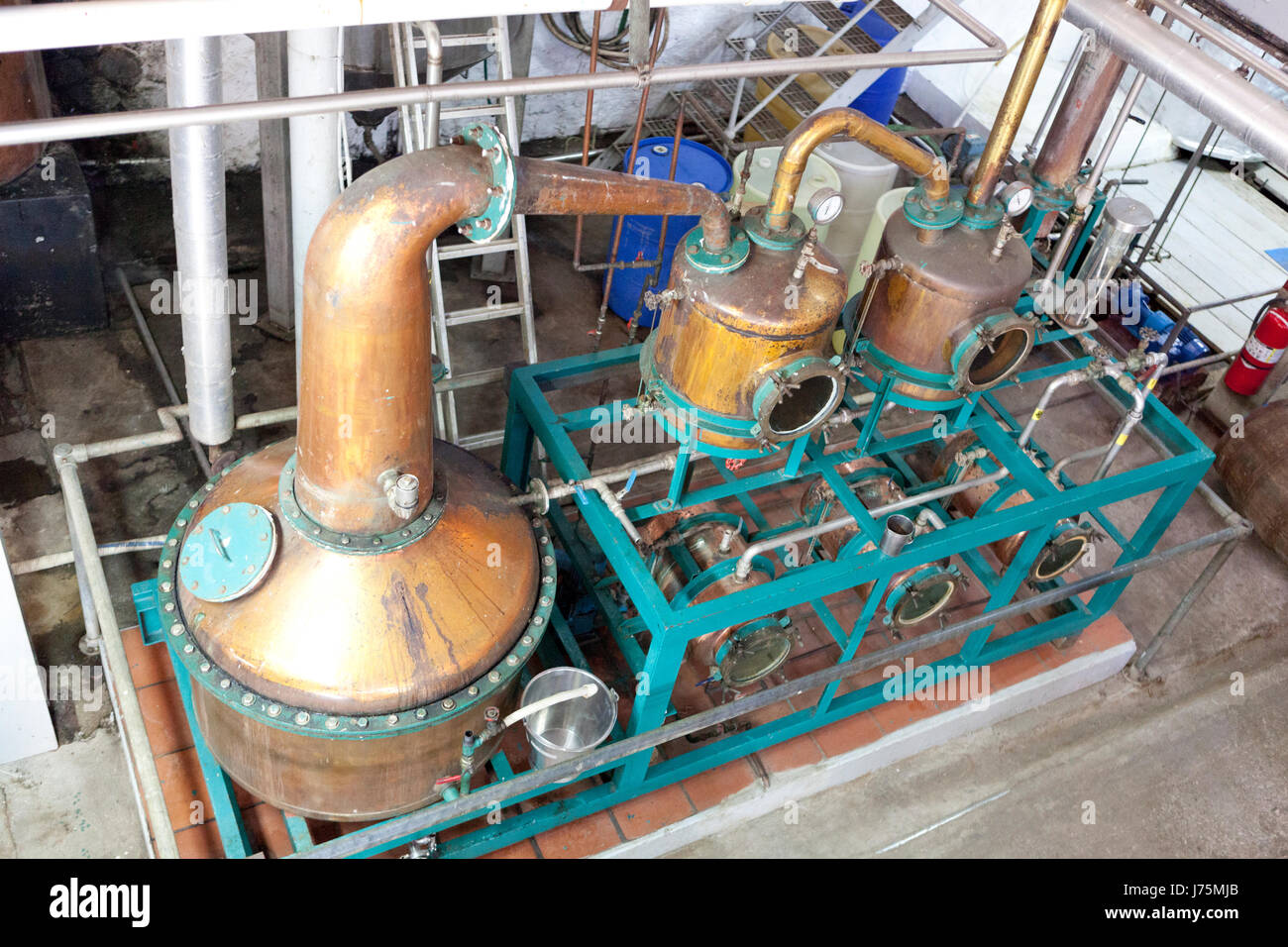 Old rum distillery, factory in Saint Lucia Stock Photo Alamy