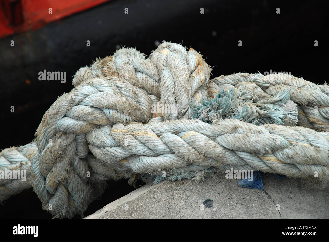 ropes knot detail ships sailing boat sailboat rowing boat boat watercraft Stock Photo Alamy