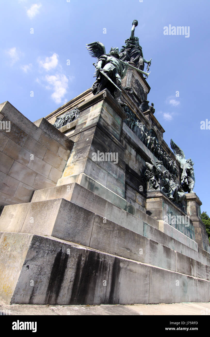 story monument hesse german upper german federal republic germany middle rhine Stock Photo
