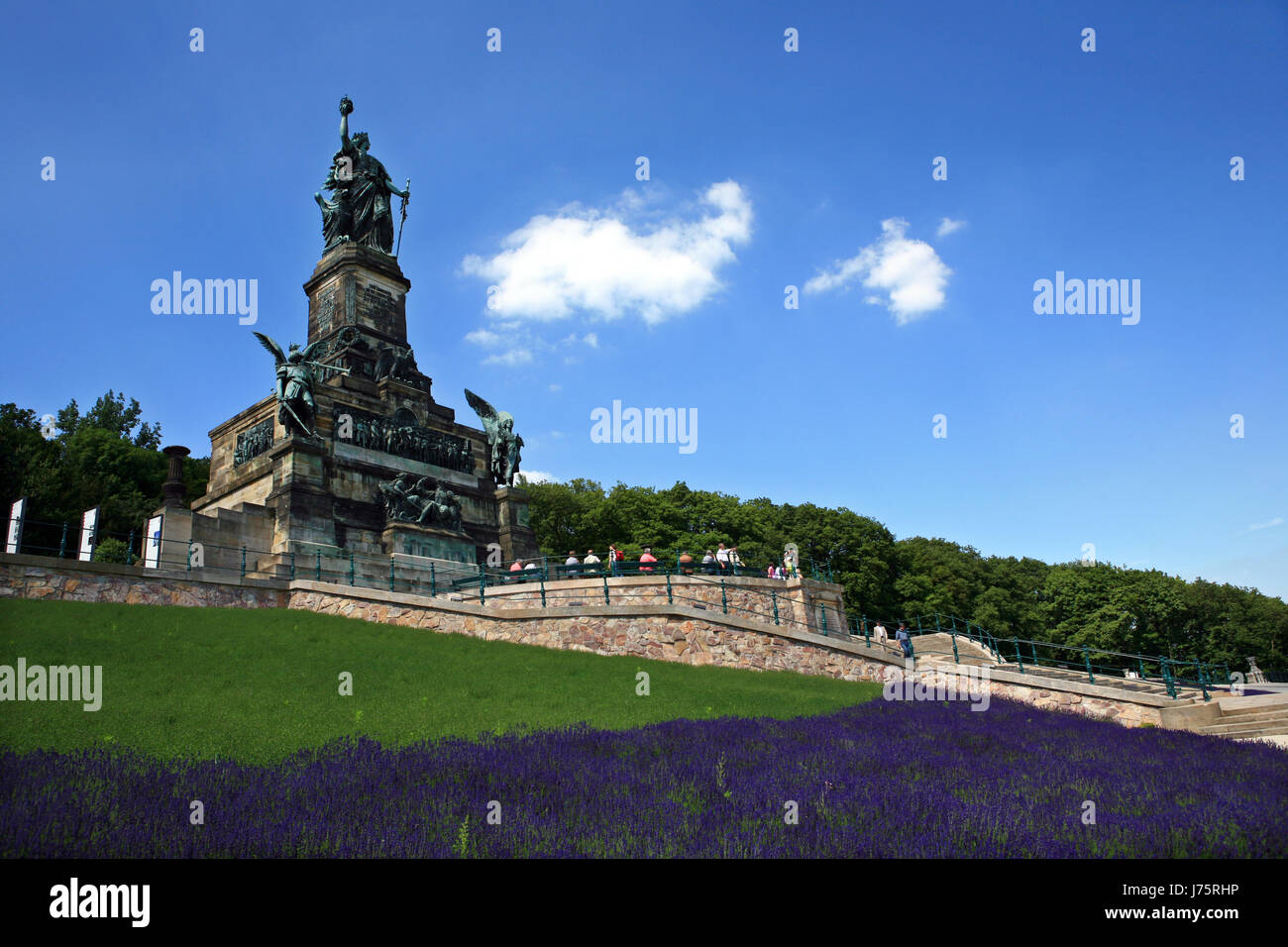 monument upper german federal republic germany middle rhine valley story Stock Photo