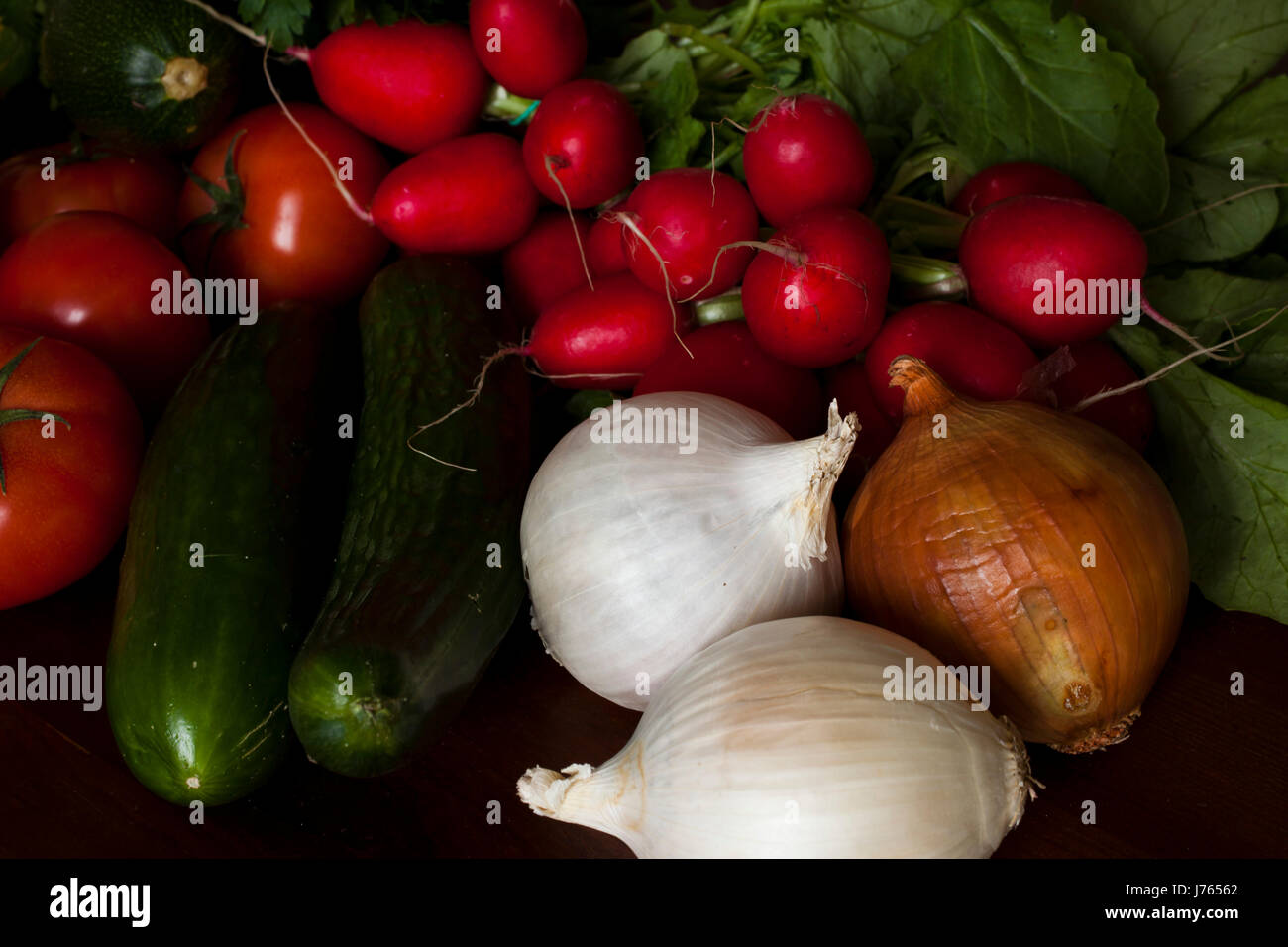 multiple vegetables Stock Photo