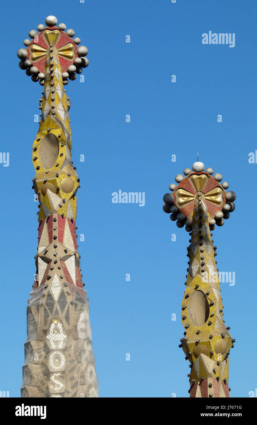 colorful turrets Stock Photo