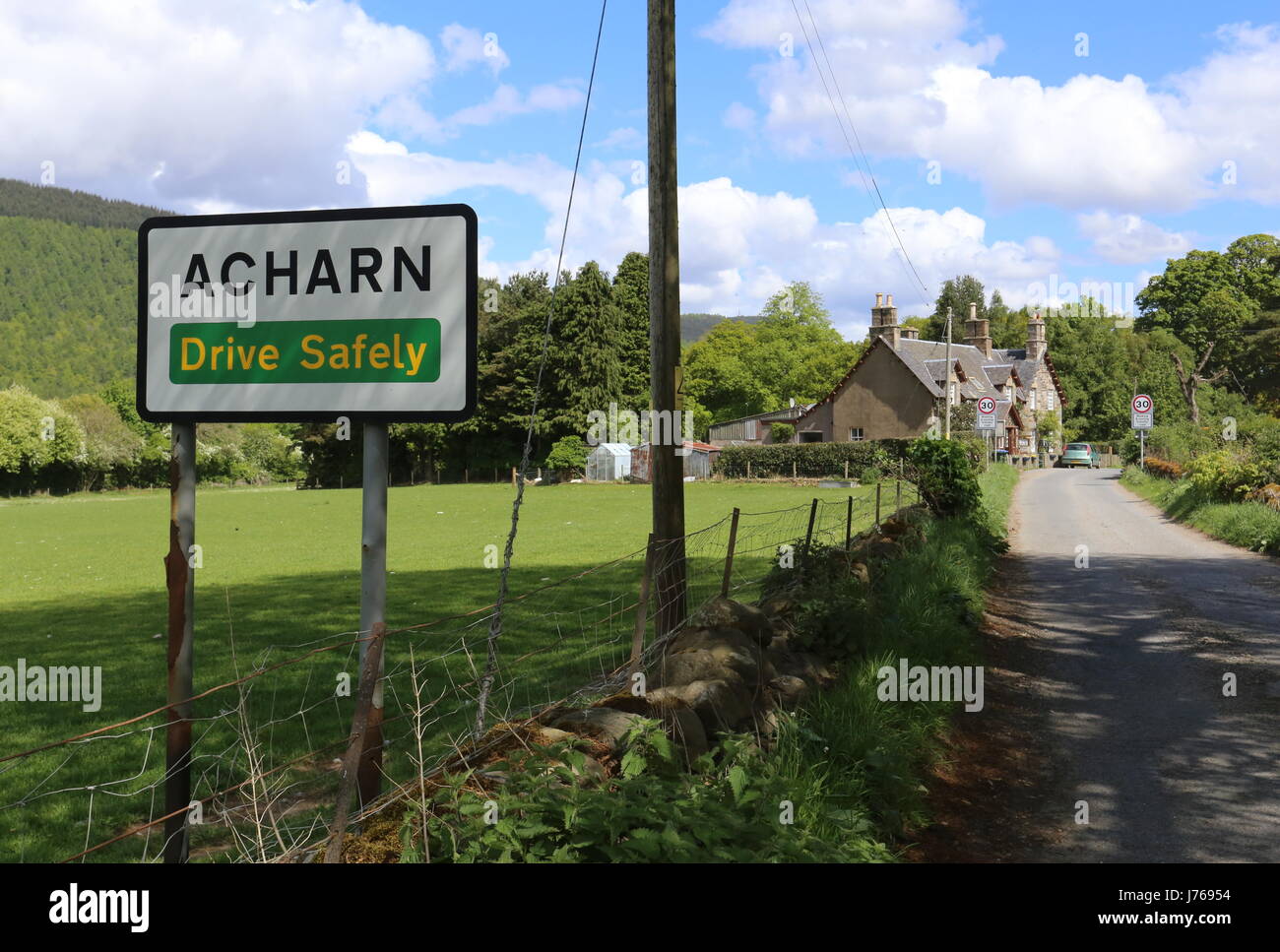 Acharn sign Scotland May 2017 Stock Photo - Alamy