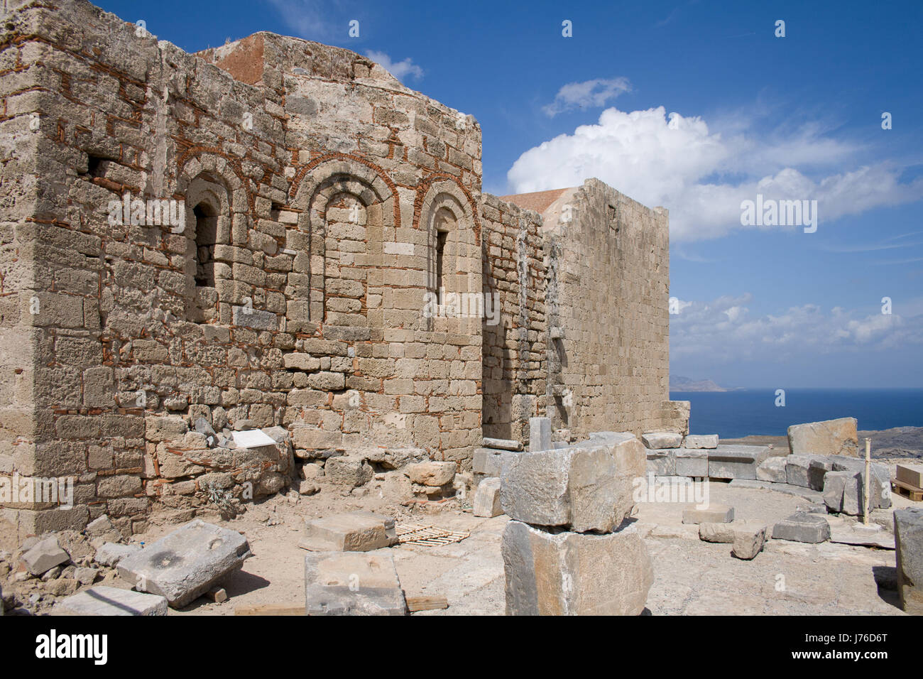 historical holiday vacation holidays vacations greece style of construction Stock Photo
