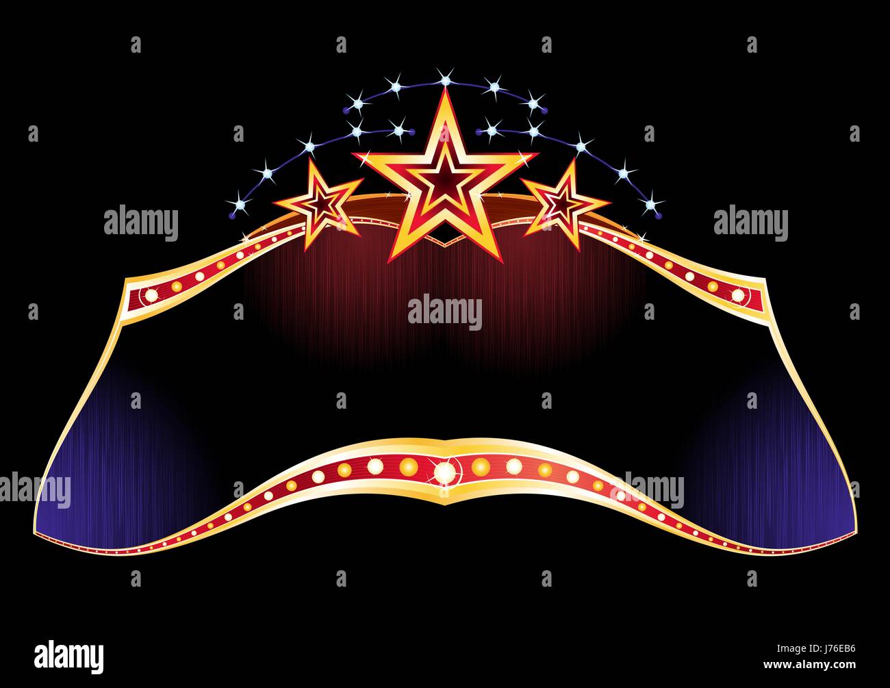 vintage casino neon carnival fabulous festive sign vegas entertainment isolated Stock Photo