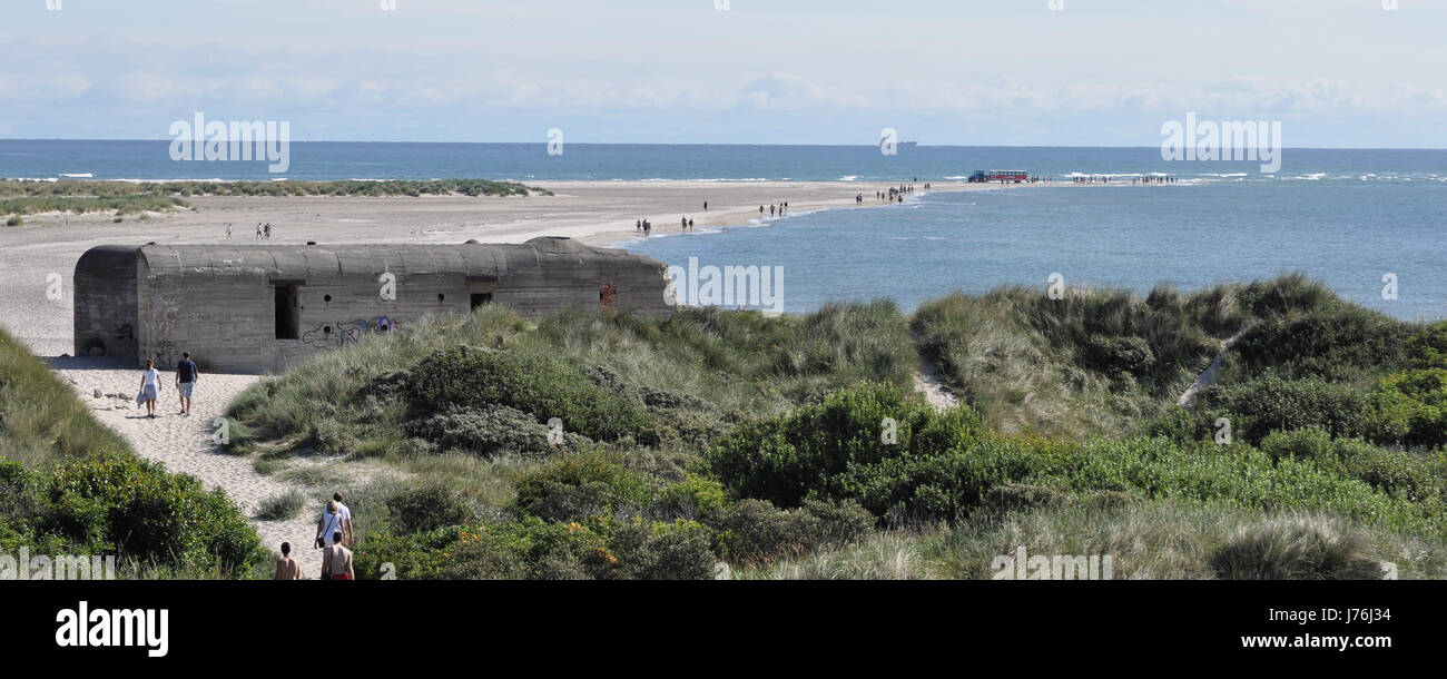 grenen skagen dnemark skagerrak kattegat jtland bunker magie meer urlaub  reise Stock Photo - Alamy