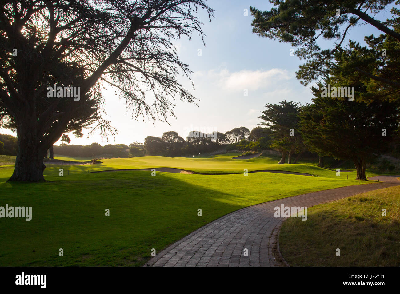 Mornington Peninsula Golf Course Stock Photo Alamy