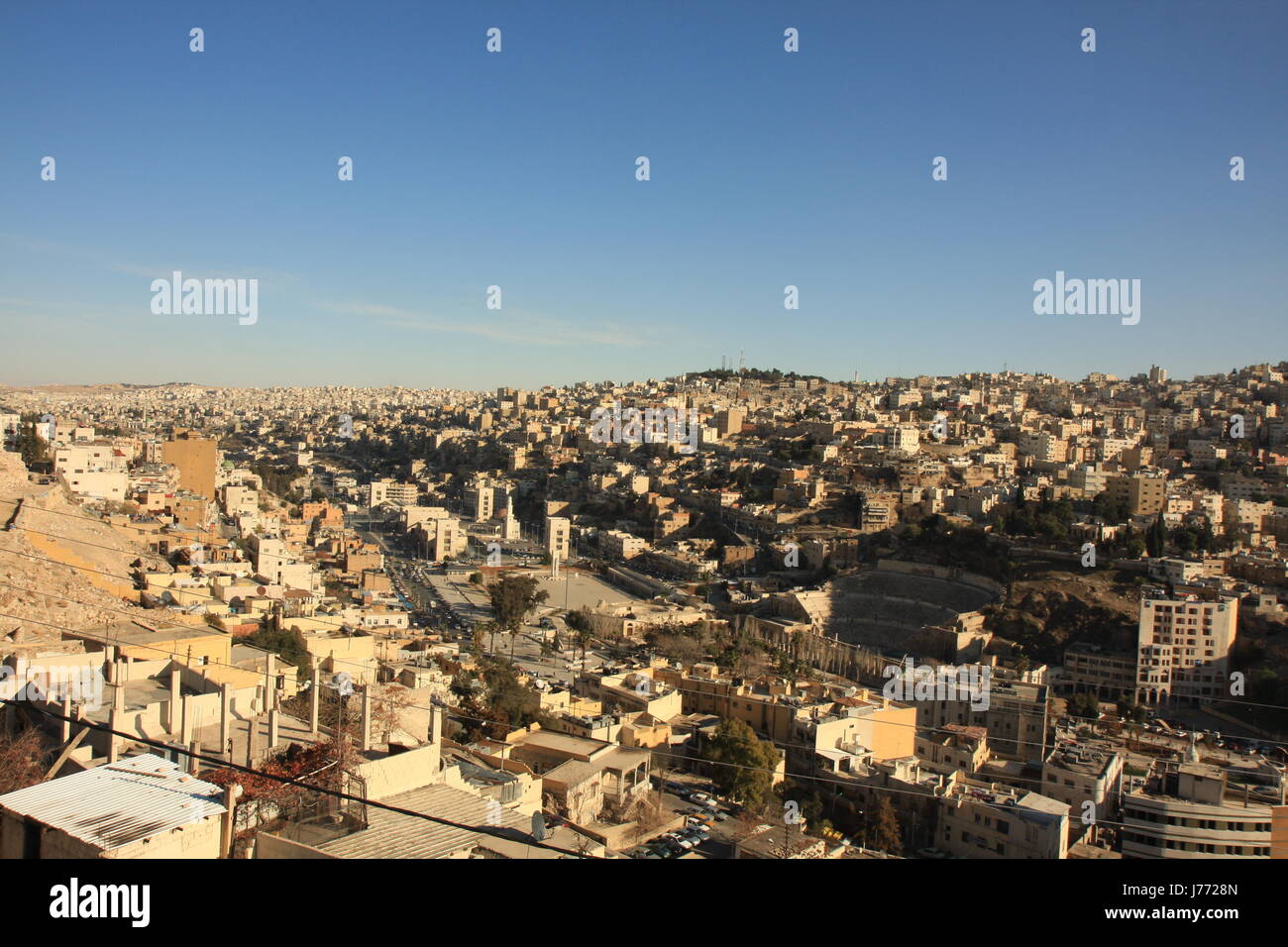 above the rooftops of amman Stock Photo Alamy