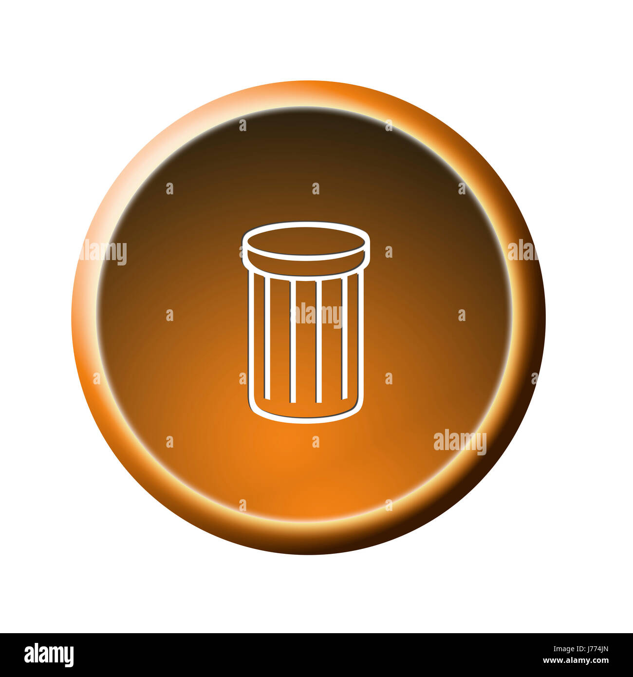 bucket trash garbage can button mull refuse wastepaper basket defunct