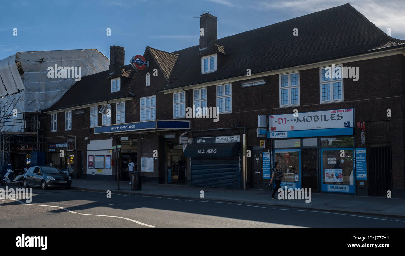 Preston Road station Stock Photo Alamy