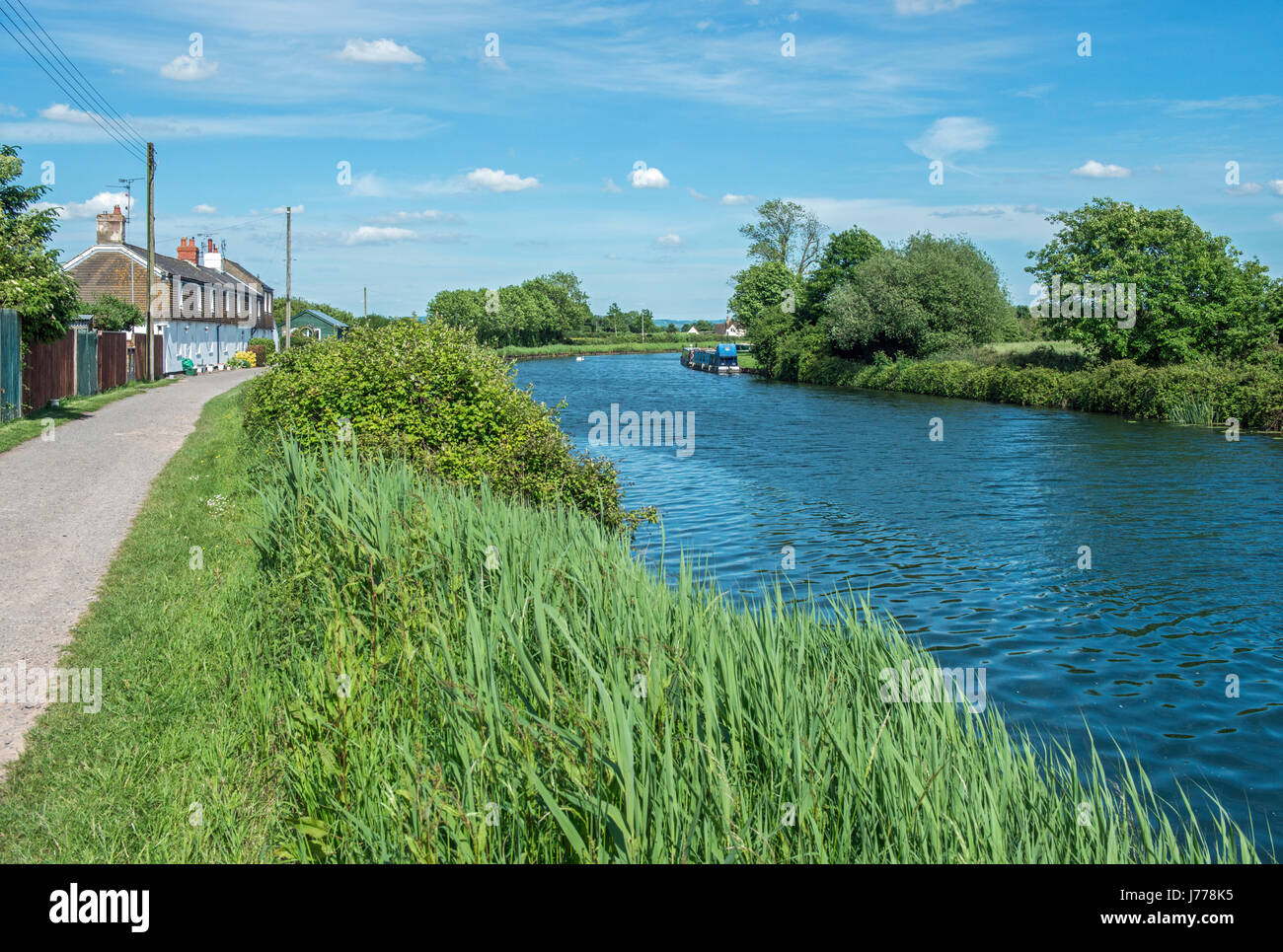 The Gloucester and Sharpness Canal at Sharpness Gloucestershire Stock Photo