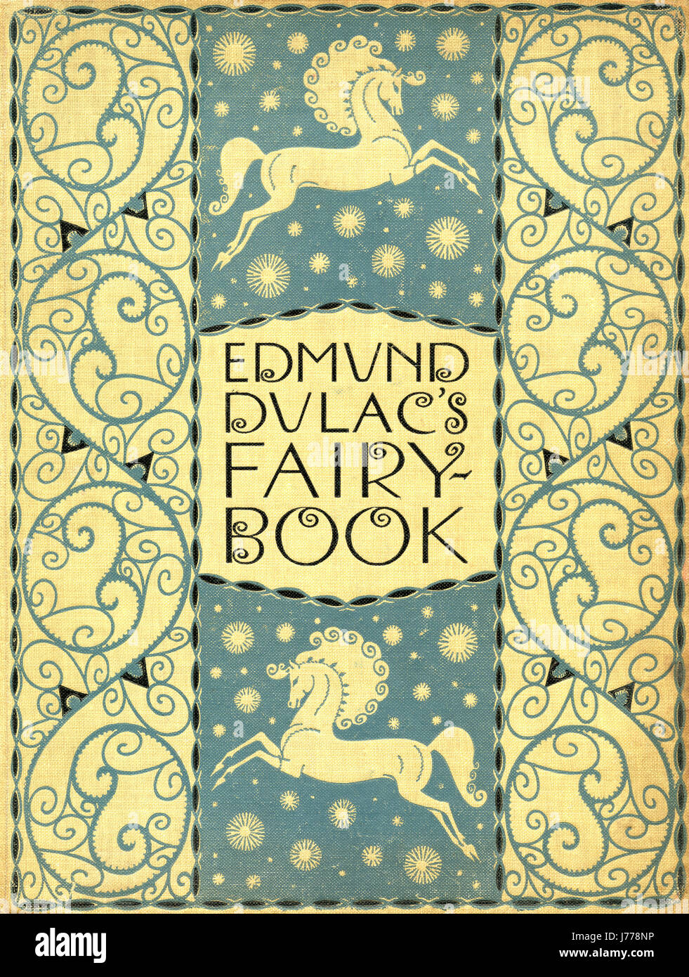 Front cover of Edmund Dulac's Fairy-Book: Fairy Tales of the Allied Nations, published 1916. Stock Photo