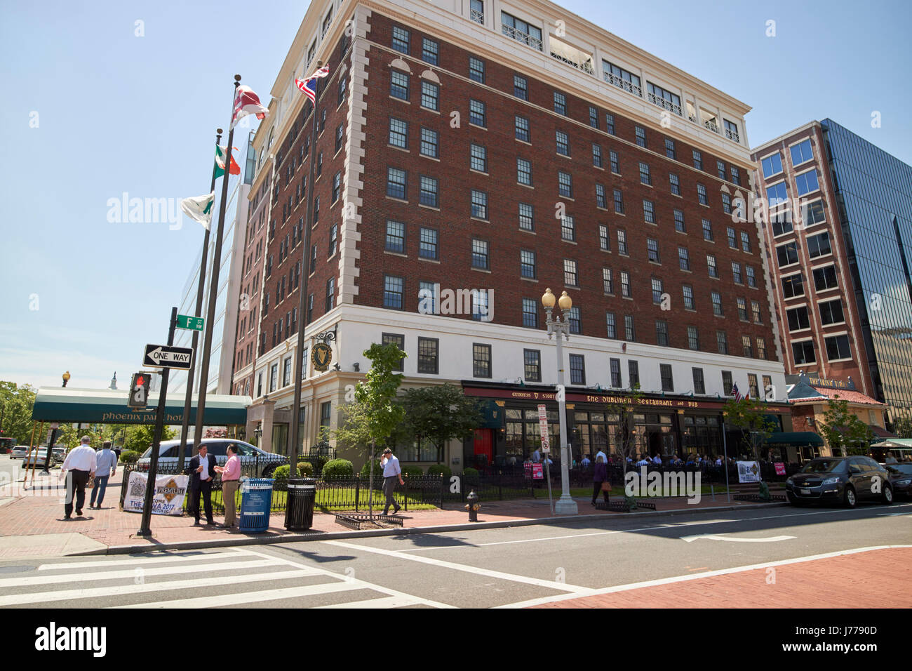 the phoenix park hotel and dubliner restaurant Washington DC USA Stock