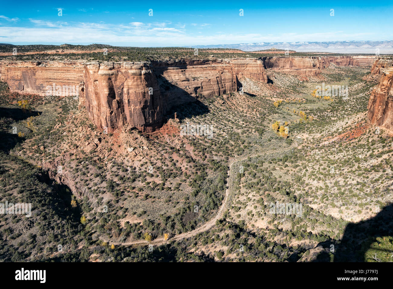 Rock formations at Colorado National Monument Stock Photo