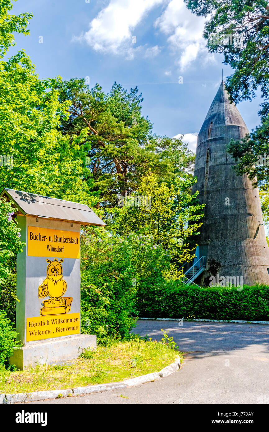 Wünsdorf - Bücher- und Bunkerstadt in Brandenburg nahe Berlin; Wuensdorf, booktown near Berlin Stock Photo