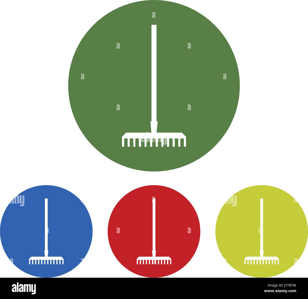 Rake icon set Stock Vector Image & Art - Alamy