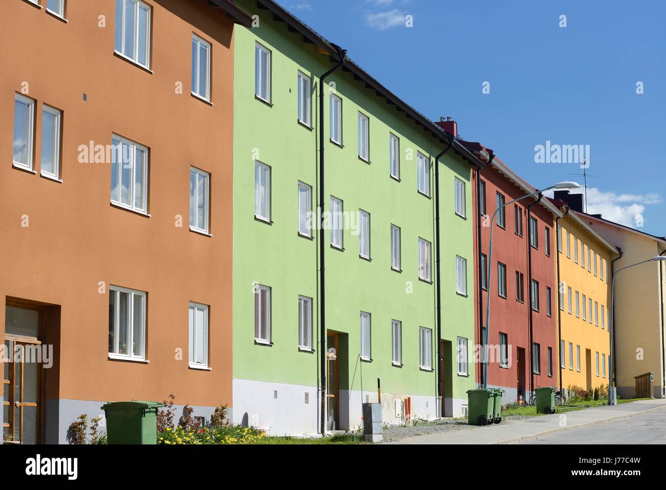 Apartment building facade Stock Photo - Alamy