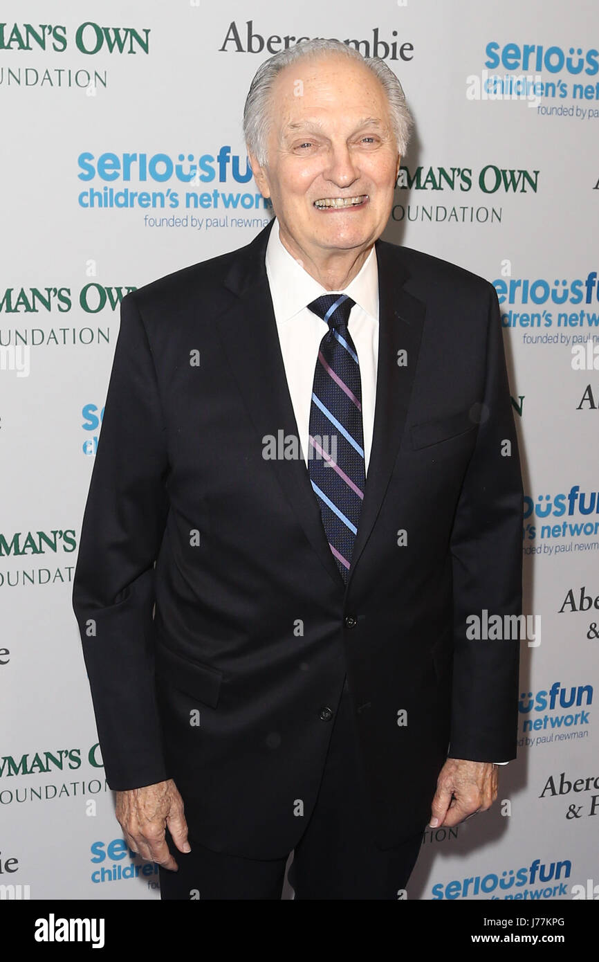 New York, USA. 23rd May, 2017. Actor Alan Alda attends the 2017 SeriousFun Children's Network Gala at Chelsea Piers, Pier 60 on May 23, 2017 in New York, NY, USA. Credit: AKPhoto/Alamy Live News Stock Photo