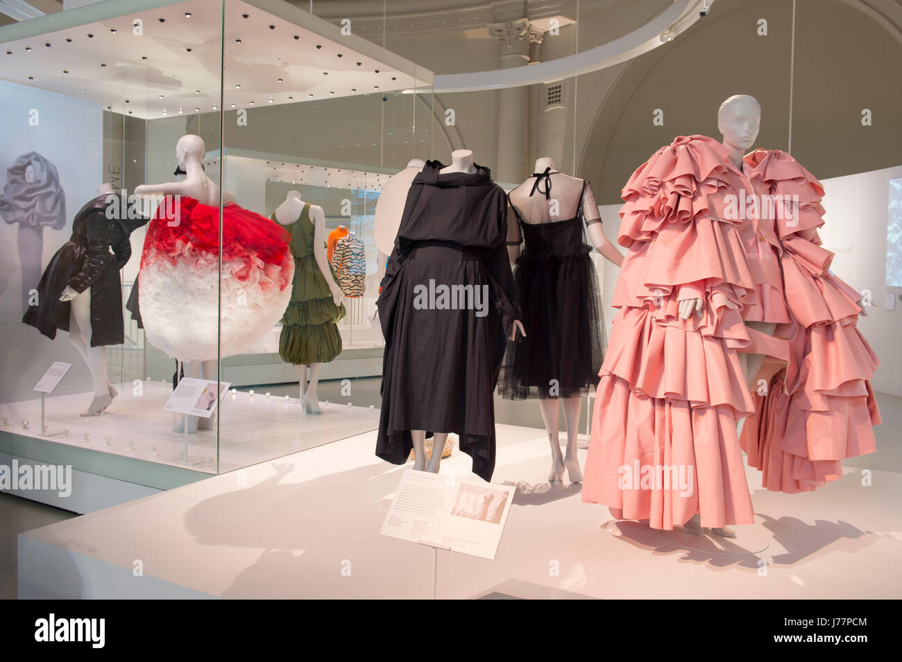 V&A, London, UK. 24th May, 2017. Balenciaga: Shaping Fashion. Exhibition  examining the work and legacy of Spanish couturier Cristóbal Balenciaga,  with over 100 pieces crafted by 'the master' of couture, his protégées