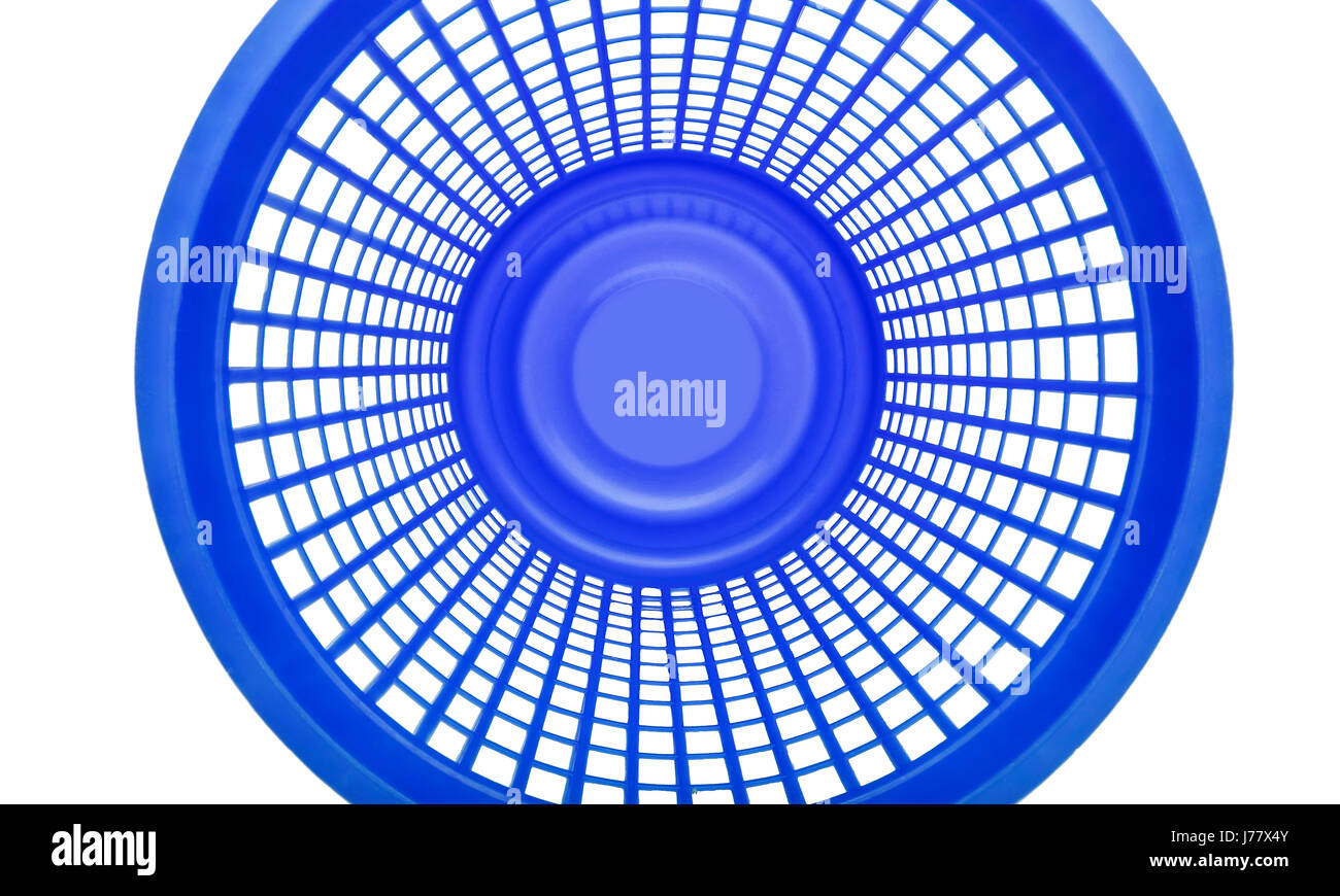 Plastic laundry basket. Stock Photo