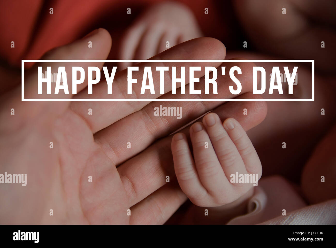 happy fathers day from newborn baby