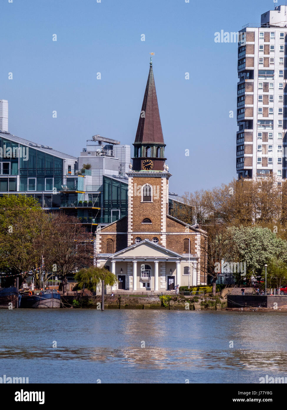 St Mary's Church, Battersea, London Stock Photo