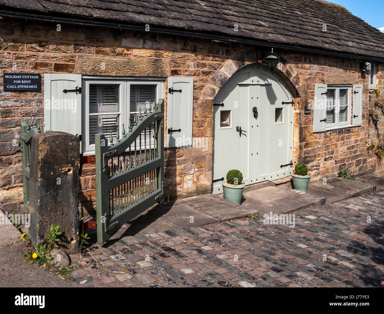 Holiday Rental Cottage, Derbyshire Stock Photo